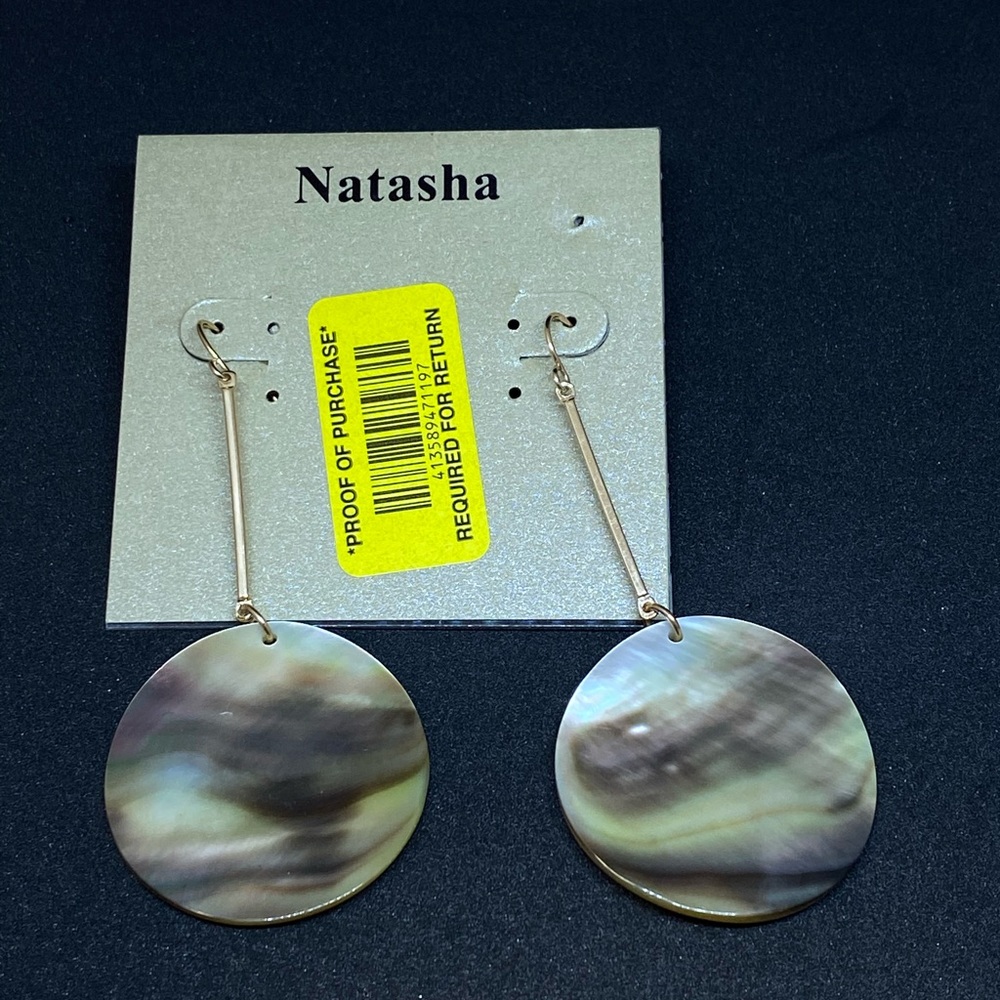 MOTHER OF PEARL SHELL EARRINGS